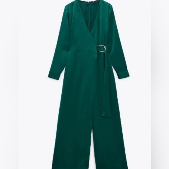 Green shiny jumpsuit - Picture 12 of 12